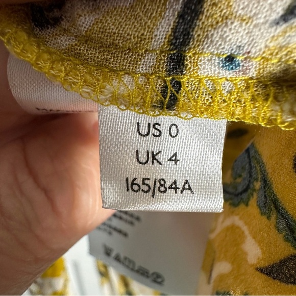 Maeve Janie Flounced Peasant Blouse, sz. 0, rabbit print, boho, cottagecore - Picture 10 of 13